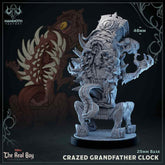 Crazed & Monsterous Grandfather Clock 3D-printed model